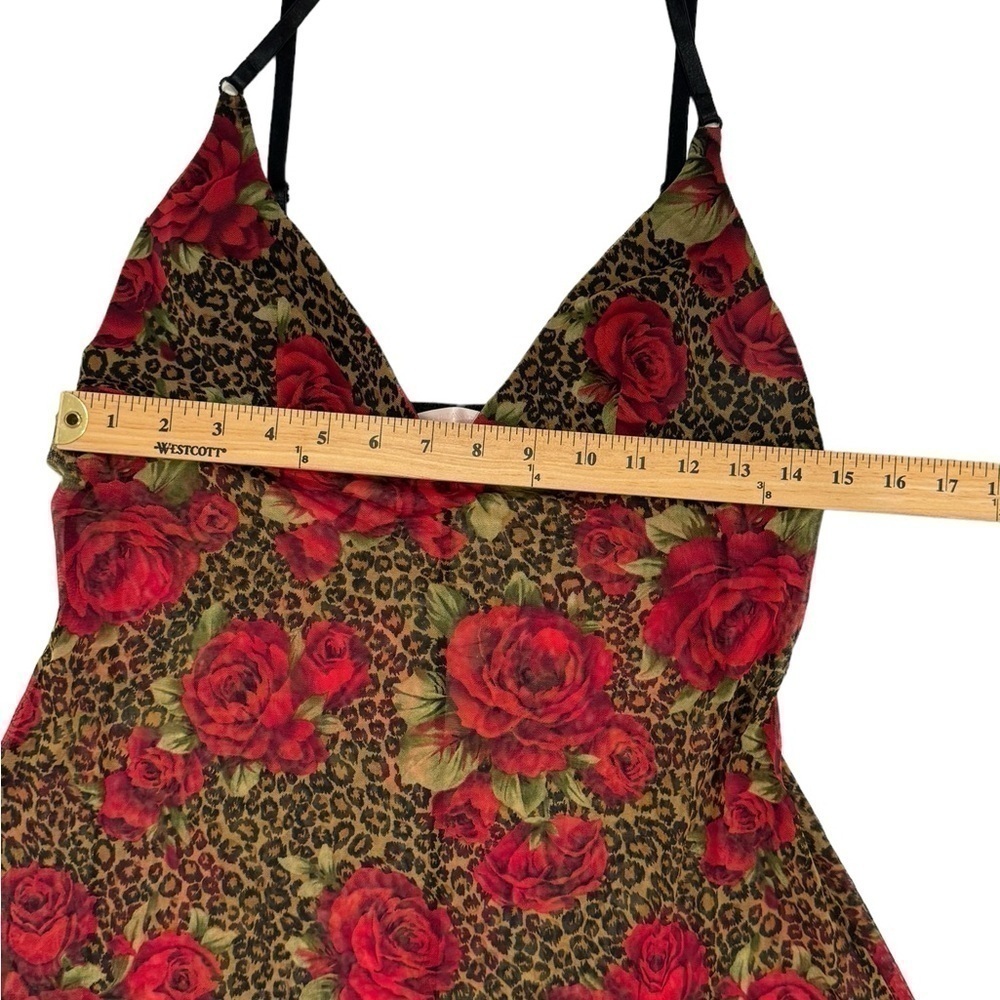 Victoria's Secret Red Rose & Leopard Chemise - Picture 3 of 6
